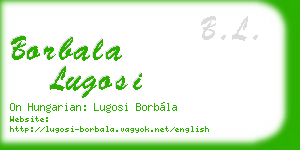 borbala lugosi business card